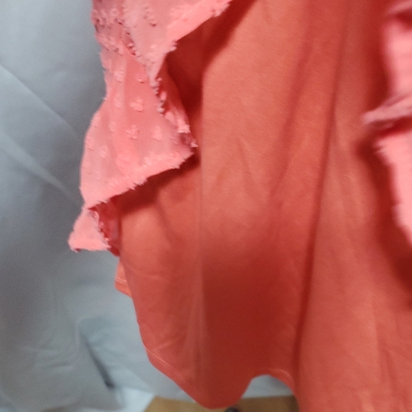 Wild Fable Orange Ruched Babydoll Sundress - Picture 9 of 9